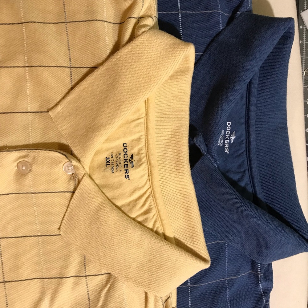 Men’s Dockers- Set of two knit shirts. 3xl.